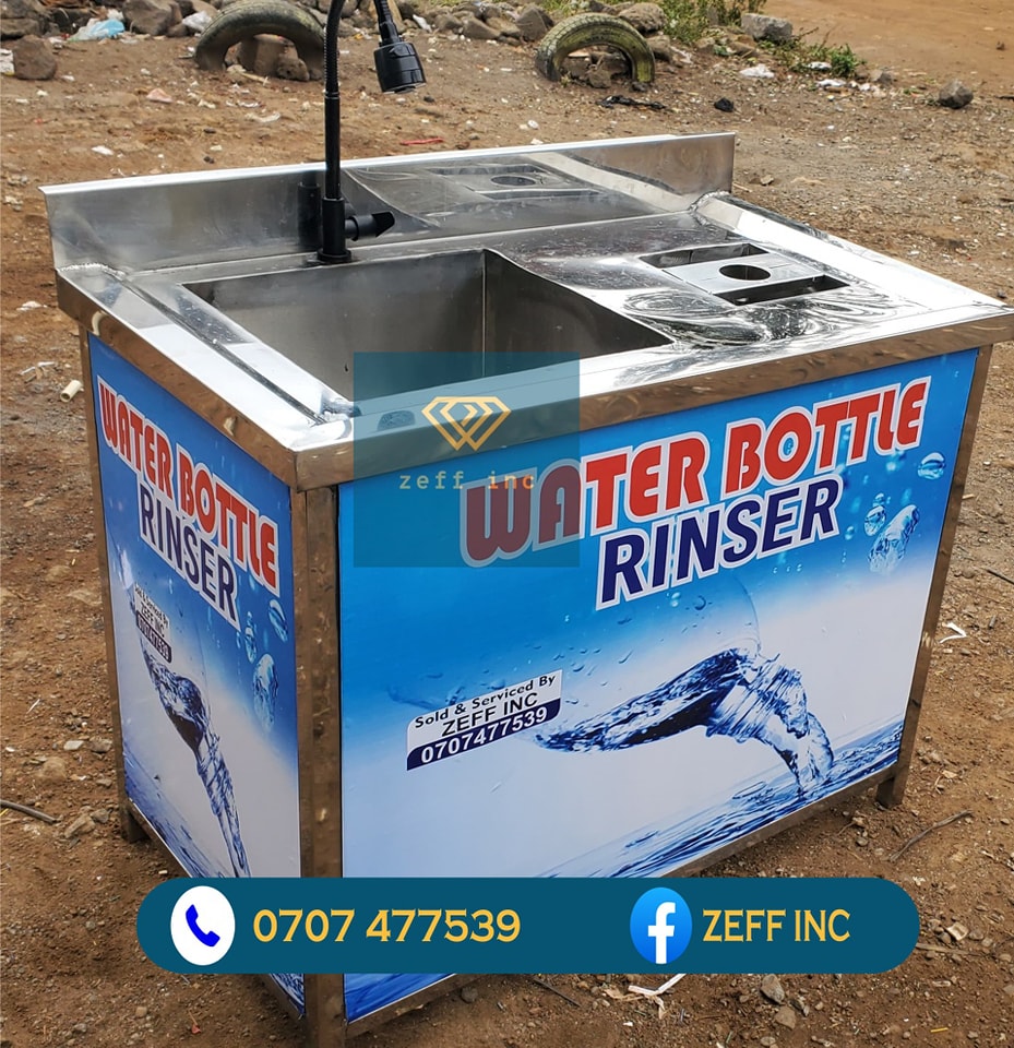 Bottle Rinser with Sink and Jet